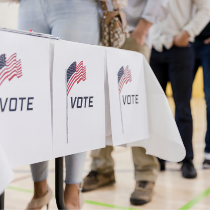 ACLU Voting booths